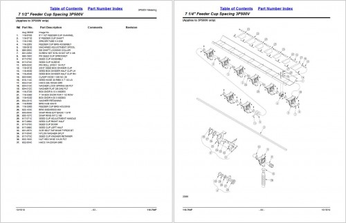 Great Plains 3 Point Drill 3P500 3P600 3P500V Parts Manual 1