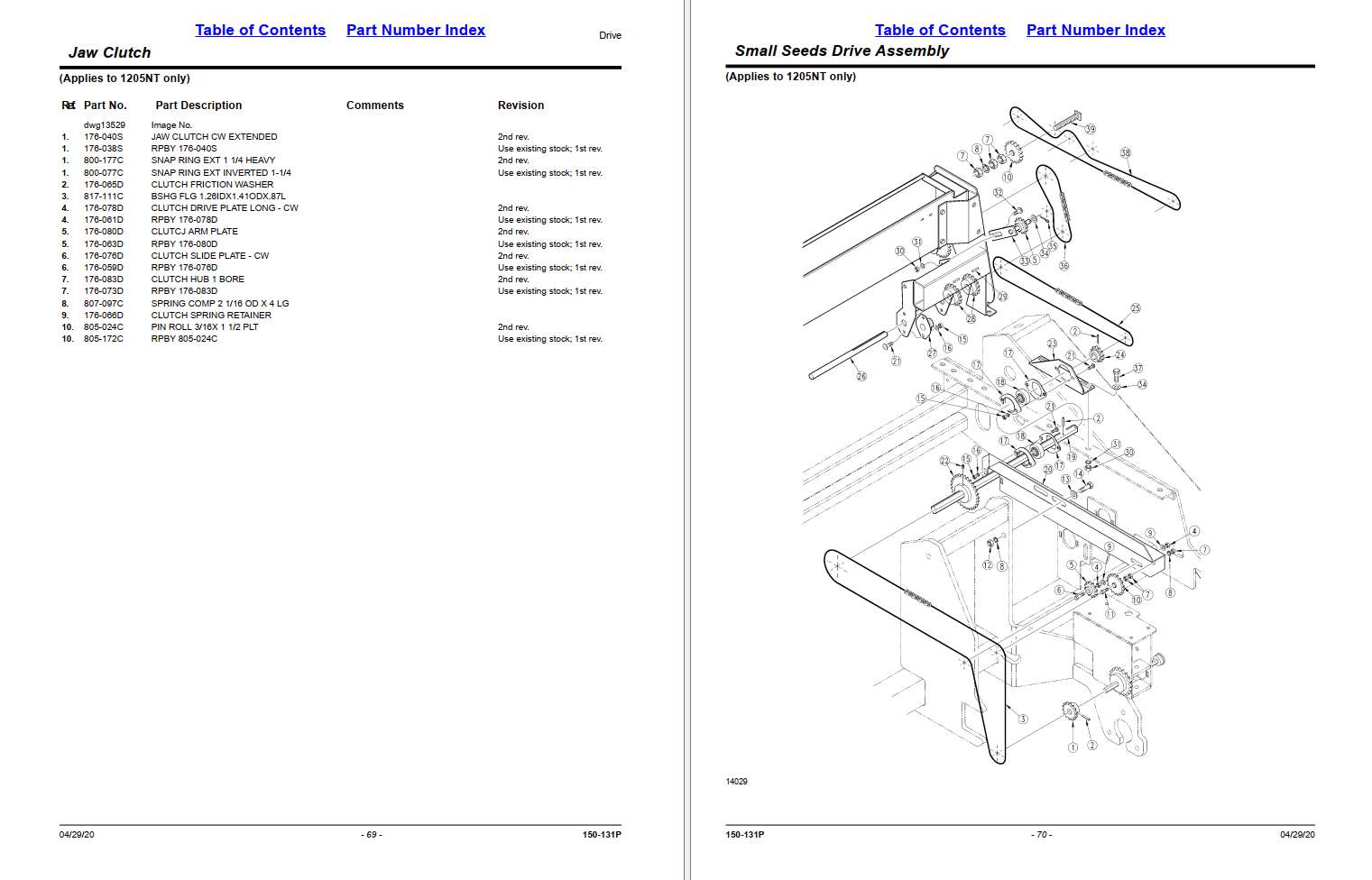 Great Plains End Wheel No Till Drill 1205NT Parts Manual | Auto Repair ...