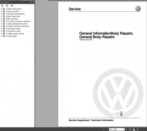 Volkswagen Golf II Maintenance Manual 1