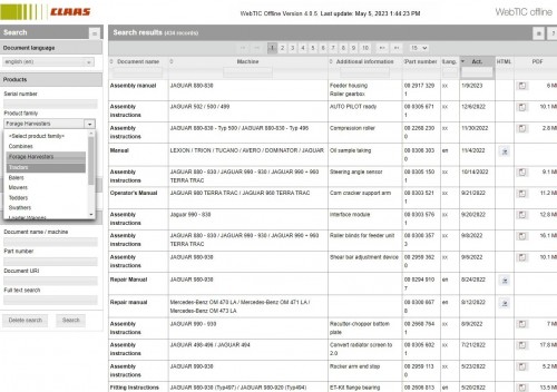 CLAAS WebTIC Offline EN 05.2023 Operator Manual Repair Manual & Service Documentation 4