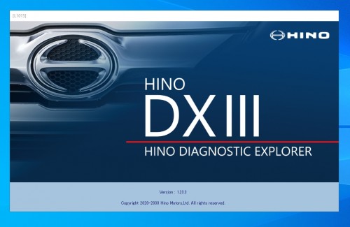 Hino Diagnostic Explorer 3 Hino DXIII Ver.1.23.3 03.2023 Diagnostic Software 1