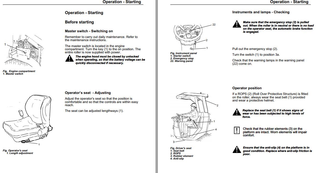 Dynapac Vibratory Roller CA134 Operation Maintenance Manual | Auto ...