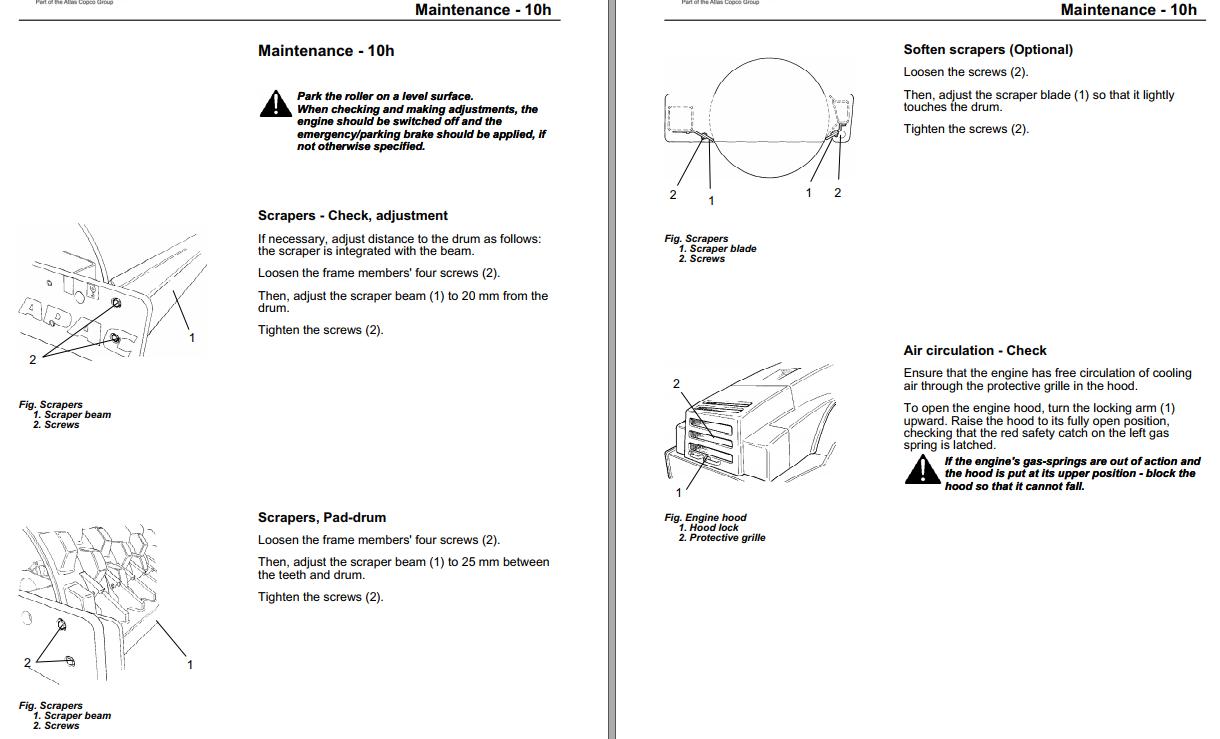 Dynapac Vibratory Roller CA182 Operation and Maintenance Manual | Auto ...