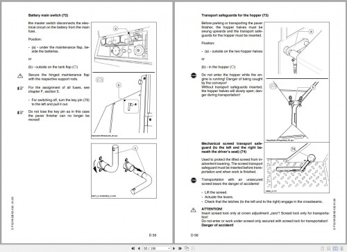 092 Dynapac Paver Finisher F121W F121 4W F121 6W Operation Maintenance Manual 1