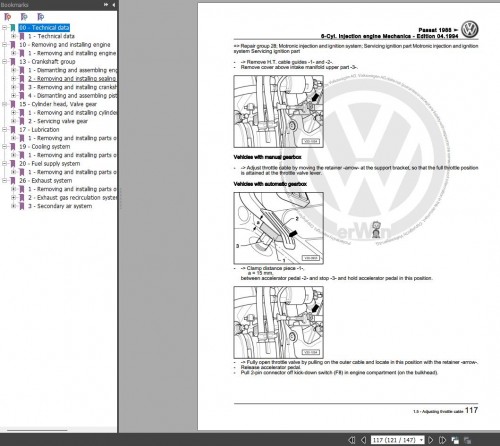 Volkswagen Passat 1988 1994 Workshop Manuals 2