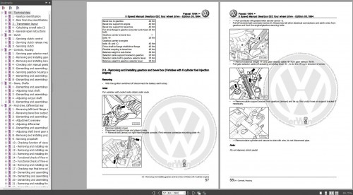 Volkswagen Passat 1994 1997 Maintenance and Repair Manuals 2