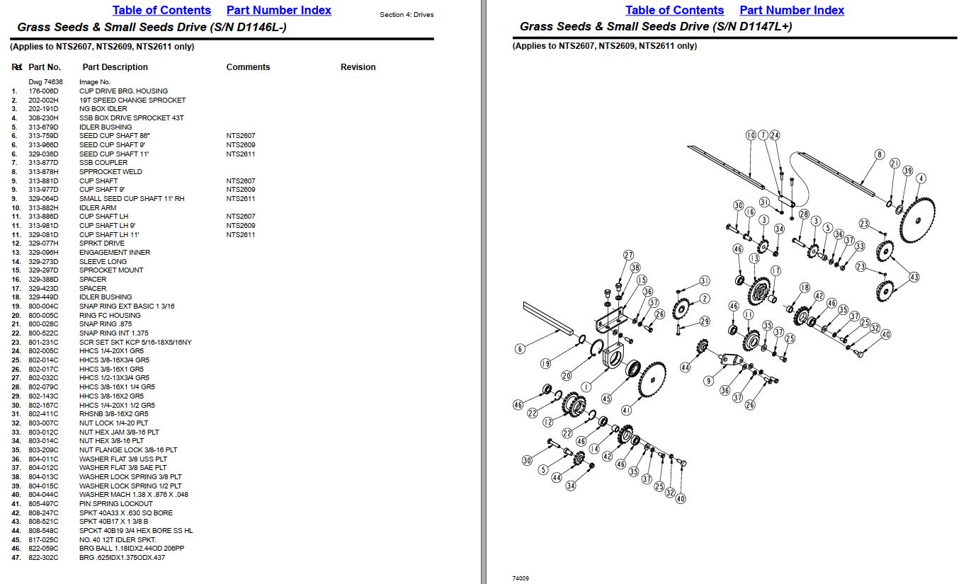 Great Plains No Till Seeder NTS2607 NTS2609 NTS2611 Parts Manual | Auto ...