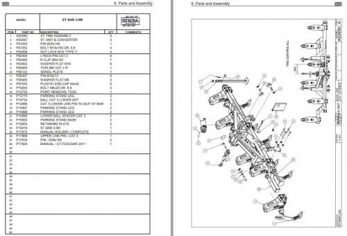 615 Great Plains Simba ST Bar Operator Parts Manual P17920A 1