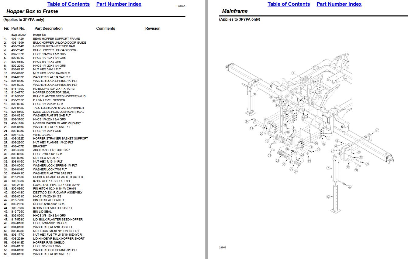 Great Plains Yield Pro Planter 3PYPA Parts Manual | Auto Repair Manual ...