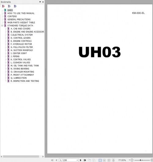 010_Hitachi-Hydraulic-Excavator-UH03-Service-Manual-KM-000-BL.jpg