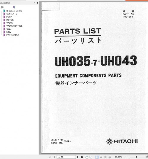 019_Hitachi-Hydraulic-Excavator-UH035-7-Parts-List-P119-E1-1-EN-JP.jpg