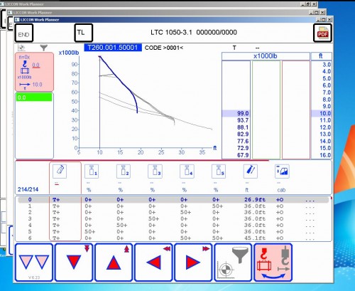 Liebherr LICCON Universal Work Planner V6.23 07.2023 LTC 1050 3.1 50 Ton 4