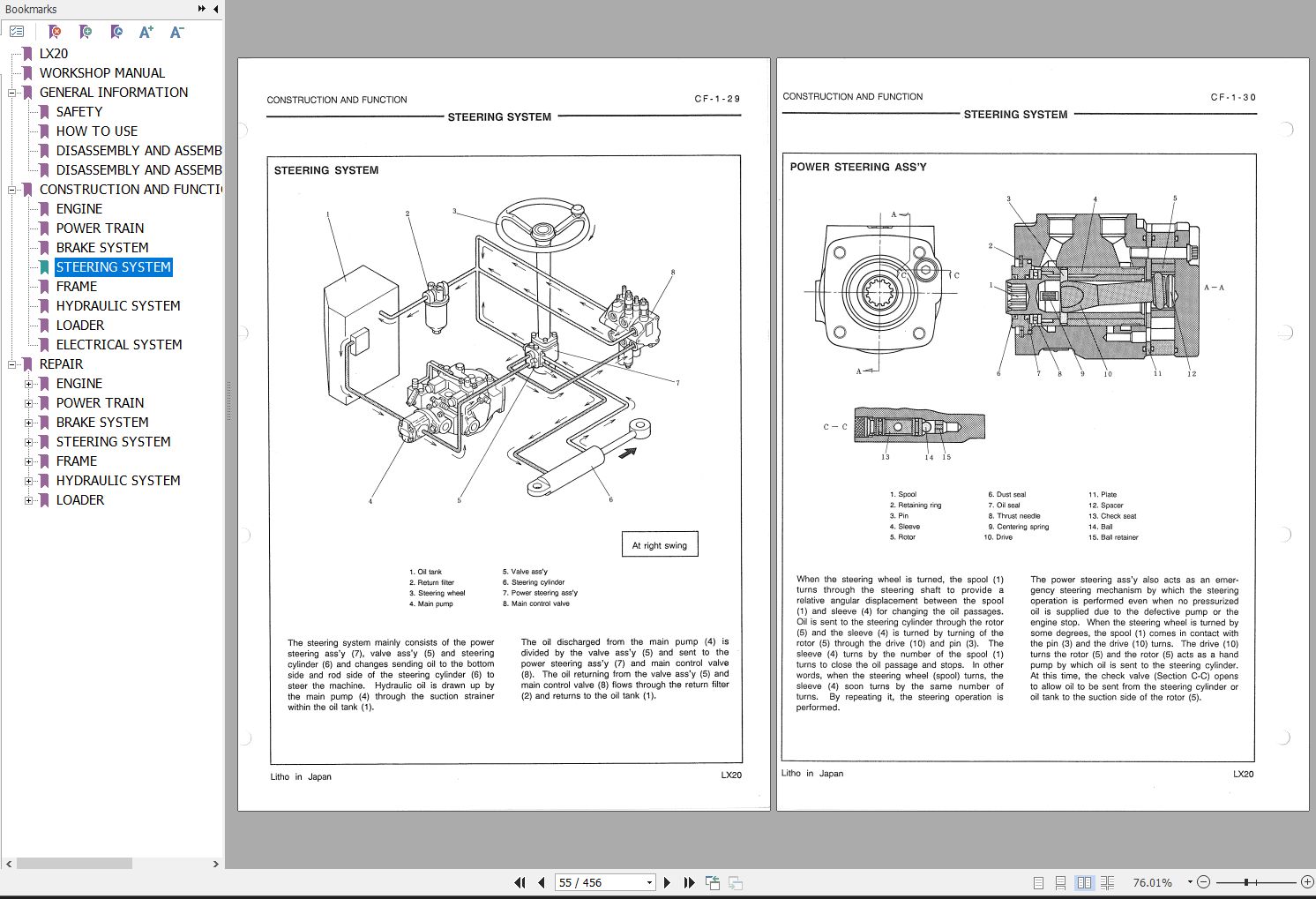 Hitachi Wheel Loader LX20 Workshop Manual KM113-00 | Auto Repair Manual ...