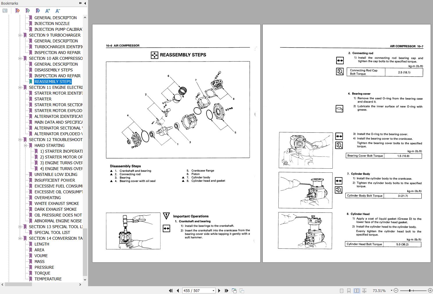 Hitachi Wheel Loader LX70-5 Workshop Manual W487E-00 | Auto Repair ...