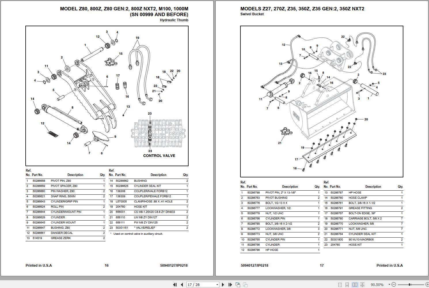 Mustang Compact Excavator Attachments Parts Manual | Auto Repair Manual ...