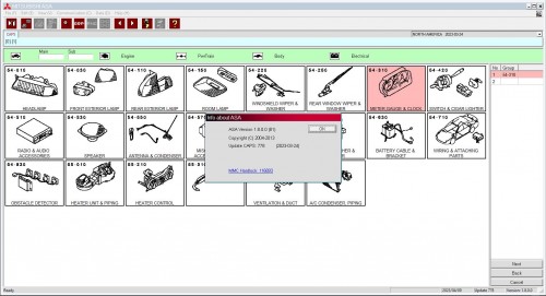 Mitsubishi MMC ASA 04.2023 General Export Europe USA Japan Spare Parts Catalog Vmware (1)