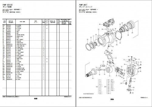 Hitachi Hydraulic Excavator ZX300 5A ZX300LC 5A Parts Catalog EN JP 1