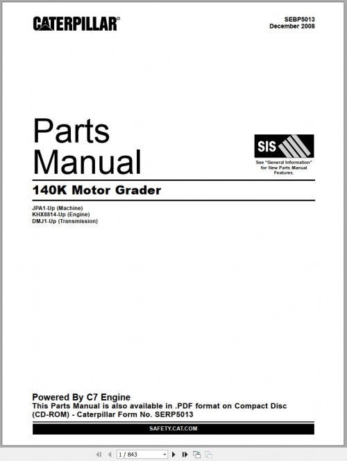 Caterpillar-Motor-Grader-140K-Parts-Manual-SEBP5013-1.jpg