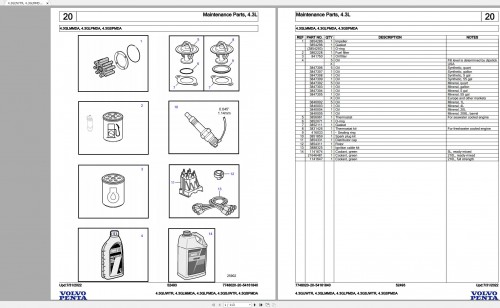 Volvo Penta Spare Part Catalog 4.91GB PDF Collection 6