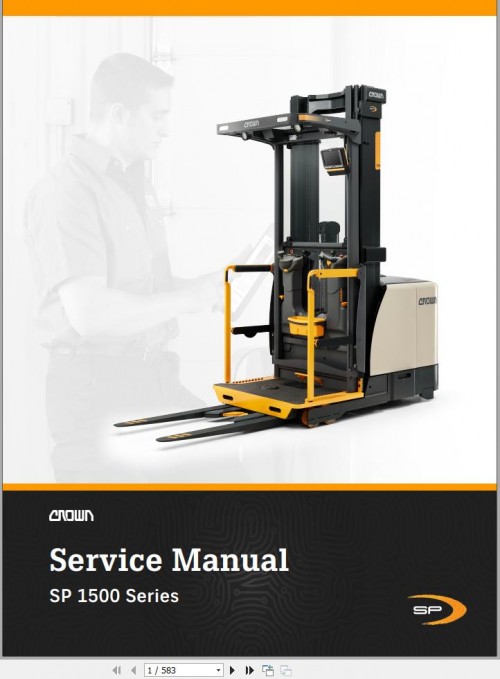 Crown Forklift SP1500 Series Service Manual
