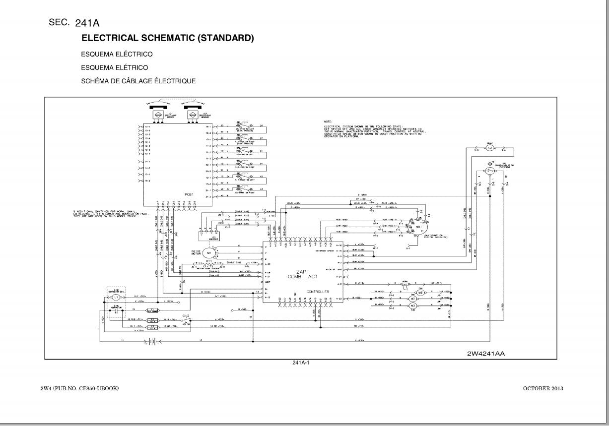 Unicarriers Forklift 2W4 Parts Manual CF850-UBOOK | Auto Repair Manual ...