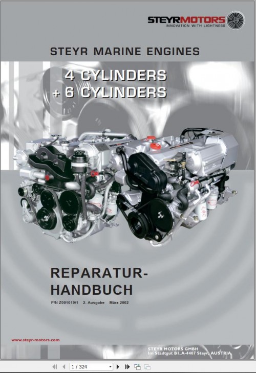 Steyr Motors Marine Engine 4 6 Repair Manual Z001019 1 DE