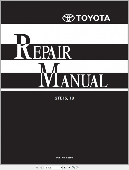 Toyota Forklift 7.11GB PDF Collection Repair Manual (1)