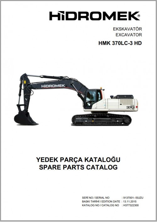 Hidromek Exacavator HMK Series Spare Parts Catalog 2.310GB Collection PDF (1)