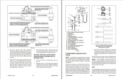 GEHL Disc Mower Conditioner 2340 2360 Operators Manual 907089A 1