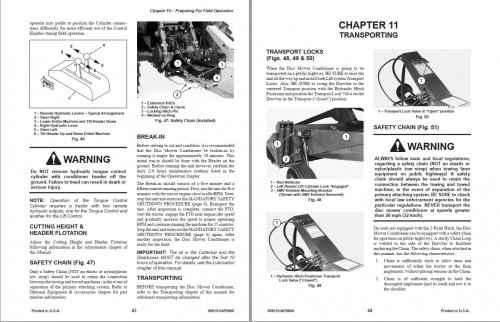 GEHL Disc Mower Conditioner 2412 Operators Manual 908151A 1