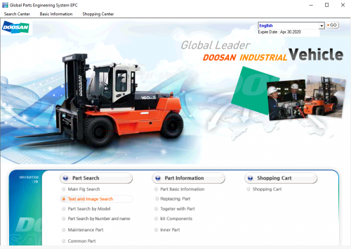 Doosan Forklift GPES 04.2019 Electronic Parts Catalog 1