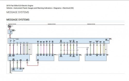 Fiat 500E EV Electrical Wiring Diagrams 1