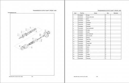 GEHL Backhoe Loader GBL X 900 Parts Manual 53112217B 1