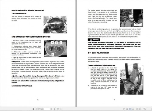 Lonking Wheel Loader CDM853 Operator Manual 534503616 67 1