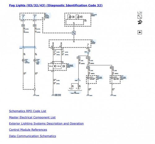 Opel MOVANO B 2012 Fog Light Wiring Diagrams & Repair Manual 1