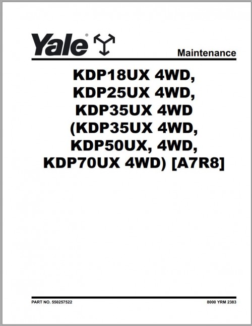 Yale Forklift Class 5 Service Manual 13.8 GB PDF Updated 08.2023 (2)