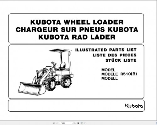 Kubota Wheel Loader R510 Parts Catalog (1)