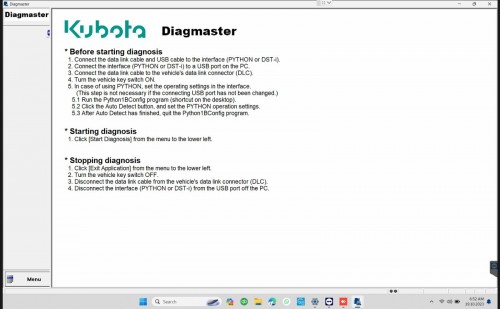 Kubota Diagmaster 22.08.01 [2022] level 9 Engineering Remote Installation 4