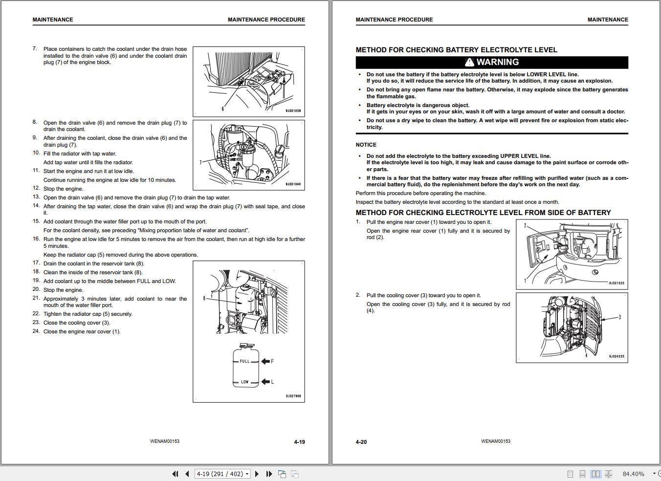 Komatsu Excavator PC30MR-5 PC35MR-5 Operation & Maintenance Manual ...