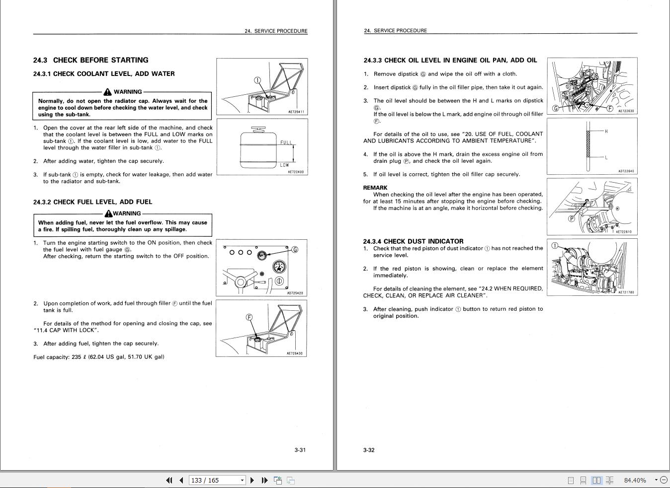 Komatsu JV100A-2 JV100WA-2 JV100WP-2 Operation Maintenance Manual ...