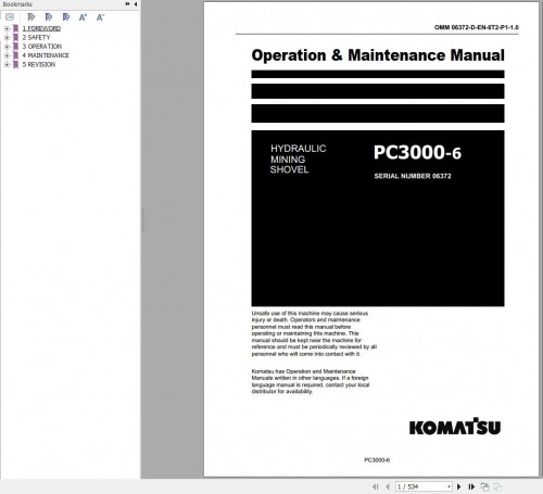 Komatsu-Mining-Shovel-PC3000-6-Operation-Maintenance-Manual-GZEAM06372-0.jpg