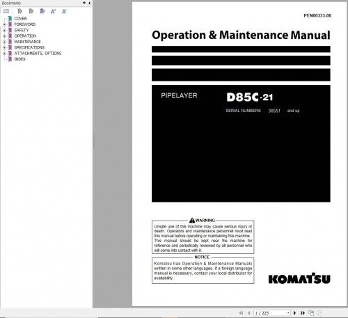 Komatsu-PipeLayer-D85C-21-Operation-Maintenance-Manual-PEN00333-00.jpg