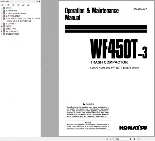 Komatsu-Trash-Compactor-WF450T-3-Operation-Maintenance-Manual-SEAM034600P.jpg