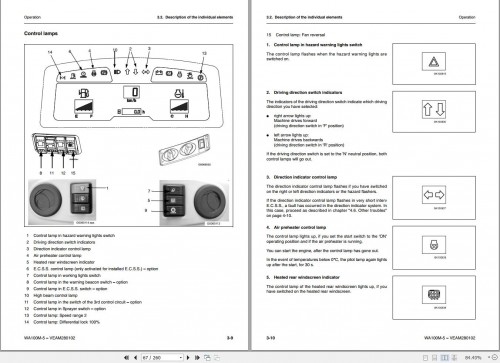 Komatsu Wheel Loader WA100M 5 Operation Maintenance Manual VEAM280102 1