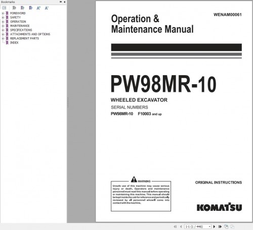 Komatsu-Wheeled-Excavator-PW98MR-10-Operation-Maintenance-Manual-WENAM00061.jpg