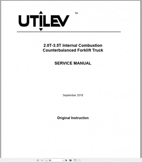 Yale Forklift Class 4 Service Manuals Updated 10.2023 Internal Combustion Engine Trucks Cushion Tire