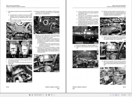 Komatsu Motor Grader GD555 5 GD655 5 GD675 5 Shop Manual KPBM521505 PT 1