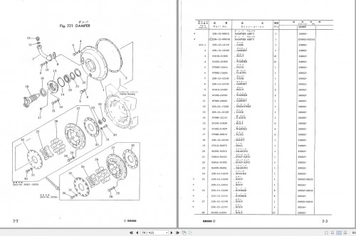 Komatsu Motor Graders GD505R 2 Part Book PEPB02380203 1