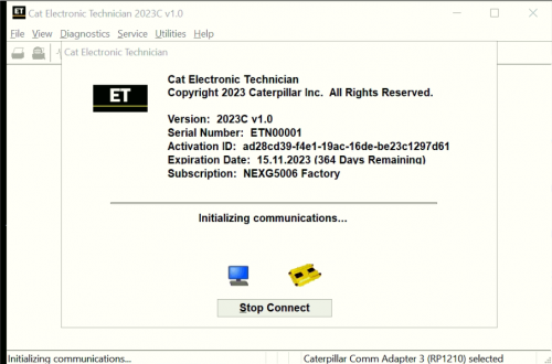 CAT ET 2023C Remote Installation 111