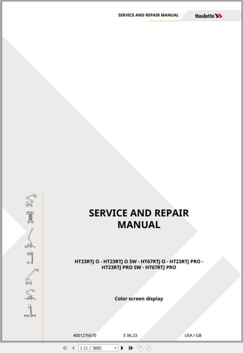 Haulotte Forklift Operator Maintenance Repair Parts Service Manuals 4.10 GB PDF (3)